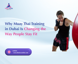 Muay Thai workout at TheForceStrike showcasing modern fitness training in Dubai